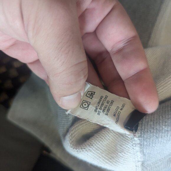 REIGNING CHAMP - Grey cotton crewneck sweater - Sz L - Picture 8 of 8